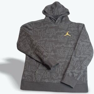 Kids Nike Air Jordan Essentials Take Flight Black Hoodie Size:‎ XL 13-15 Yrs